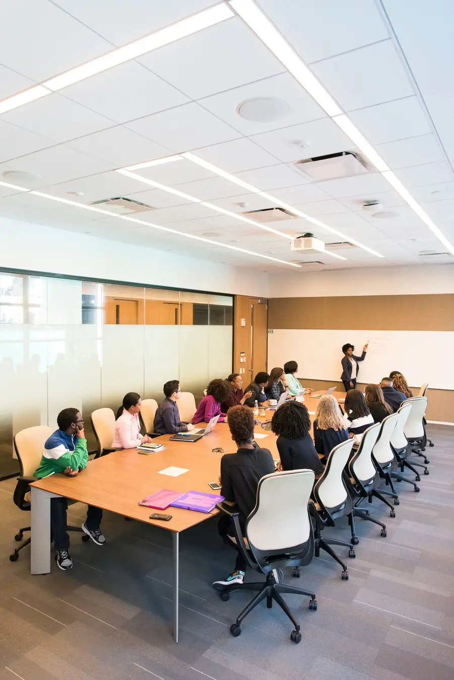 Sales team training session